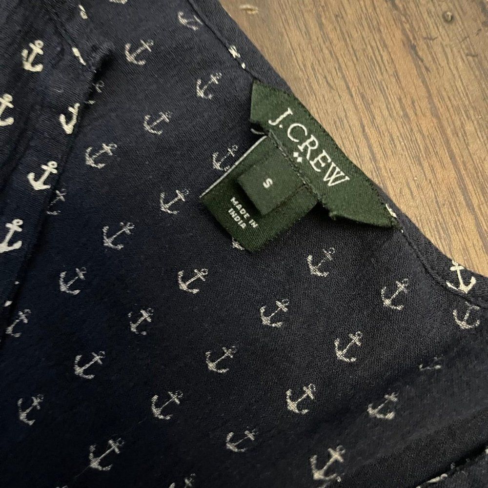 J. Crew Factory Tunic /Swim Cover Navy - Picture 5 of 9